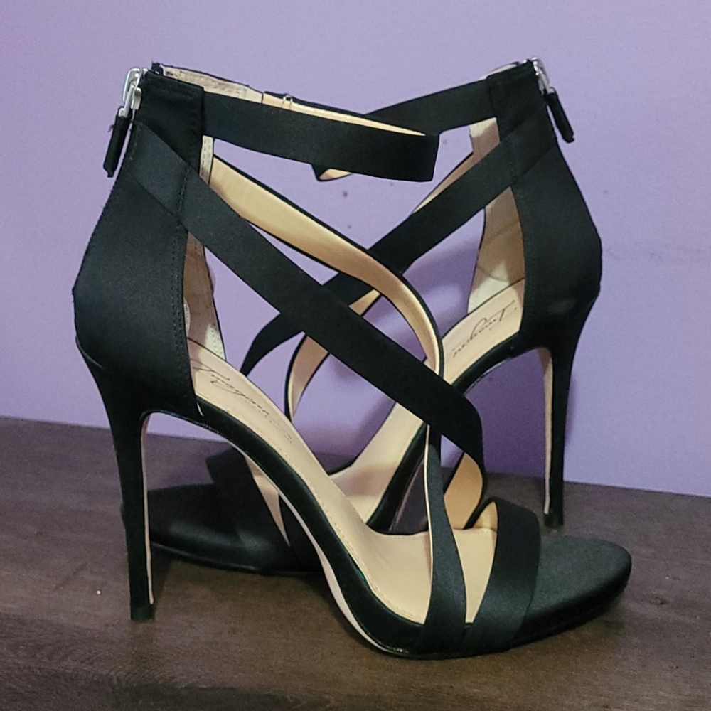 Imagine Vince camuto Devin black strappy heels